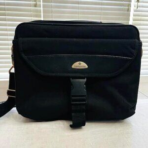 Samsonite Business Briefcase Laptop Bag Classic Black Portfolio Case Nylon